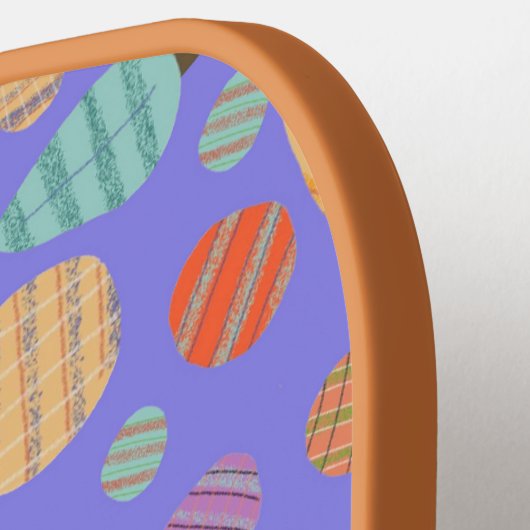 Paarse pompoenpeddel pickleball paddle (Links Detail)