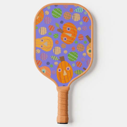 Paarse pompoenpeddel pickleball paddle (Achterkant)