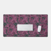 Paarse pony-bloemen bureaumat (Keyboard & Muis)