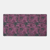 Paarse pony-bloemen bureaumat (Voorkant)