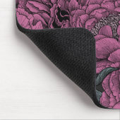 Paarse pony-bloemen muismat (Hoek)