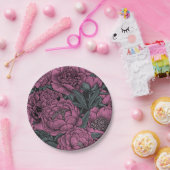 Paarse pony-bloemen papieren bordje (Feest)