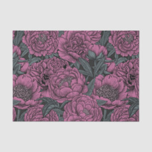 Paarse pony-bloemen tissuepapier