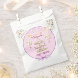 Paarse Pony Dreams-Baby shower Favorietentassen Bedankzakje