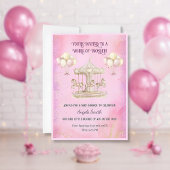 Paarse Pony dromen-Baby shower uitnodiging