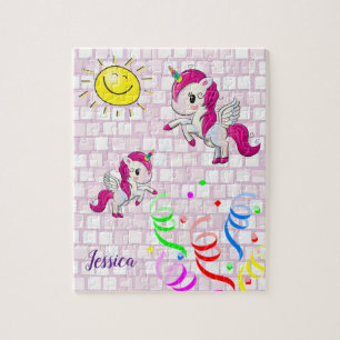 Paarse Pony Jigzaag Puzzle Daisy Legpuzzel