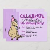 Paarse Pony Kaart (Voorkant / Achterkant)