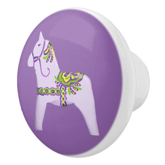 Paarse Pony Keramische Knop (Rechts)