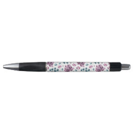 Paarse pony waterverf floral Wedding Pen