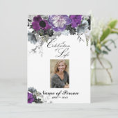 Paarse PonyCelebratie van de begrafenis van het le Kaart (Staand voorkant)