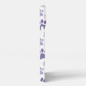 paarse poot (wit) Telefoonhoes iPhone Hoesje (Rechterkant)