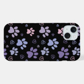 paarse poot (zwart) Telefoonhoes iPhone Hoesje (Achterkant horizontaal)