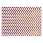 Paarse Pootafdruk Tafelkleed (Voorkant (Horizontaal))