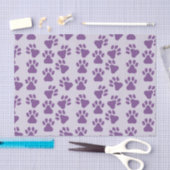 Paarse pootafdrukken tissuepapier (Craft)