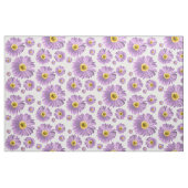 Paarse Pop Daisy Pattern Stof (Yard (91,4 cm))