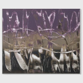 Paarse Pop Royale Cadeaupapier (Vlak)