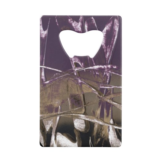 Paarse Pop Royale Creditkaart Flessenopener (Voorkant)