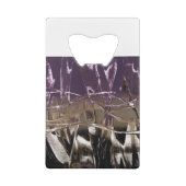 Paarse Pop Royale Creditkaart Flessenopener (Achterkant)