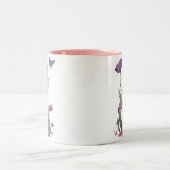 Paarse Poppy Fairy Butterfly Fantasy Art Mok (Center)