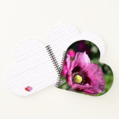 Paarse Poppy Spiral Notitieboek (Binnen)