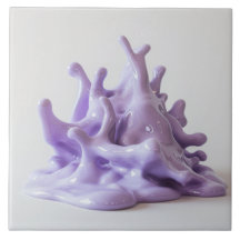 Paarse porseleinen lava Tegel