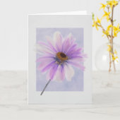 Paarse Posey Kaart (Gele Bloem)