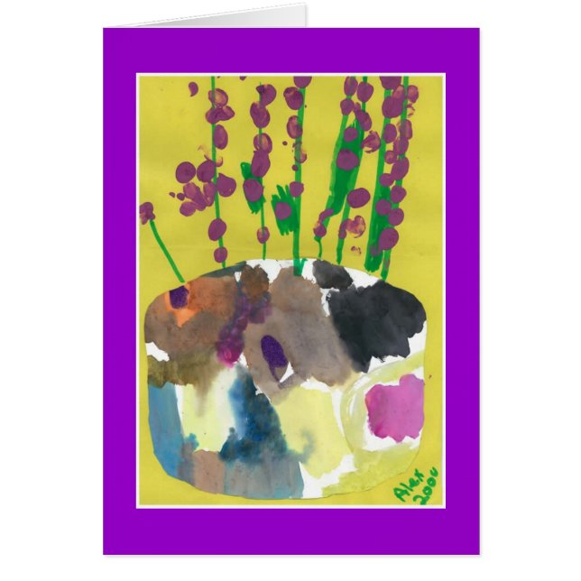 Paarse posieën (Voorkant)