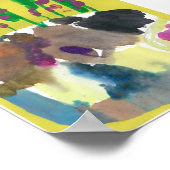 Paarse posieën poster (Hoek)