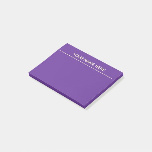 Paarse Post Het merkt op Post-it® Notes (Schuin)