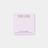 Paarse Post-it® notities aangepast logo Van mijn b Notes (Voorkant)