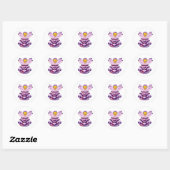 Paarse Posy Pixie Sticker (Vel)