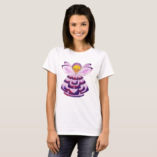 Paarse Posy Pixie T-shirt (Voorkant volledig)