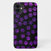 Paarse poten, glitterpoten, Paarse glitter, hond Case-Mate iPhone Case (Achterkant)