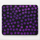 Paarse poten, glitterpoten, Paarse glitter, hond Muismat (Voorkant)