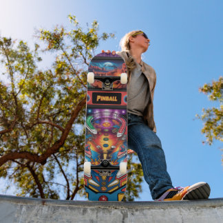 Paarse Power Flipperkast Persoonlijk Skateboard