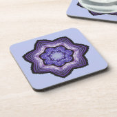 Paarse, prachtige Abstracte kunst Bier Onderzetter (Linkerzijde)