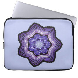 Paarse, prachtige Abstracte kunst Laptop Sleeve