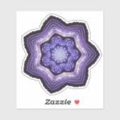 Paarse, prachtige Abstracte kunst Sticker (Vel)