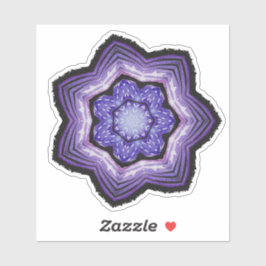 Paarse, prachtige Abstracte kunst Sticker