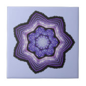 Paarse, prachtige Abstracte kunst Tegeltje (Voorkant)