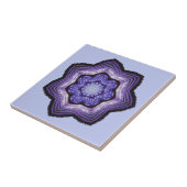 Paarse, prachtige Abstracte kunst Tegeltje (Zijkant)