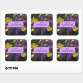 Paarse Prickly Pear Cactus Jelly Jar Labels (Vel)