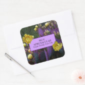 Paarse Prickly Pear Cactus Jelly Jar Labels (Envelop)