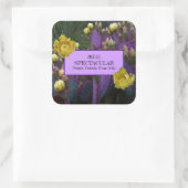 Paarse Prickly Pear Cactus Jelly Jar Labels (Tas)