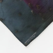 Paarse Prickly Pear Opuntia Cactus Yellow Flowers Fleece Deken (Hoek)