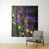 Paarse Prickly Pear Opuntia Cactus Yellow Flowers Wandkleed (In situ)