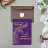 Paarse Pride en Vooroordelen Gelukkige Verjaardag Folie Feestdagen Briefkaart