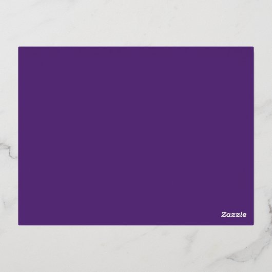 Paarse Pride en Vooroordelen Gelukkige Verjaardag Folie Feestdagen Briefkaart (Achterkant)