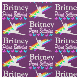 PAARSE PRIMA BALLERINA GEPERSONALISEERDE STOF