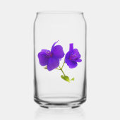 Paarse Princess Flower Bloemen Blikvorm Glas (Voorkant)